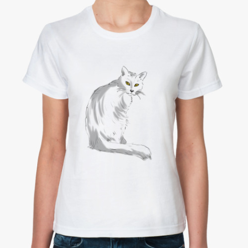 Классическая футболка 'Кот'