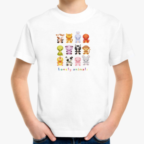 Детская футболка Lovely animals
