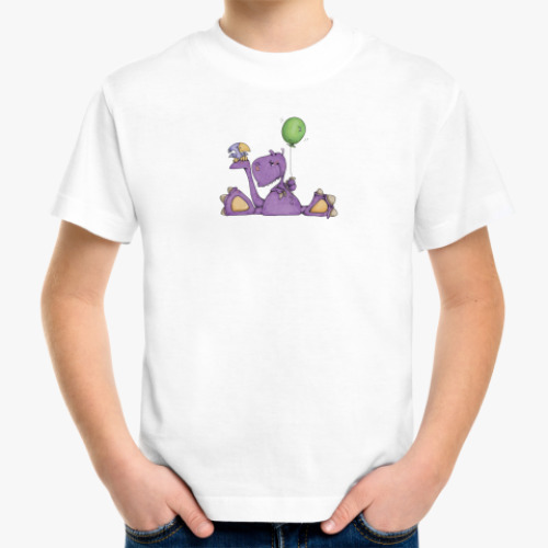 Детская футболка Динозаврик,шарик