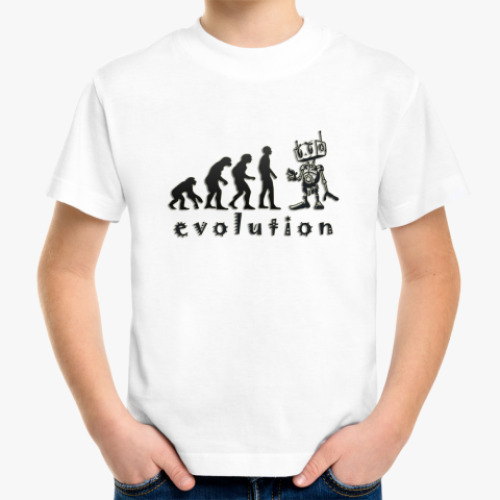 Детская футболка Эволюция в робота