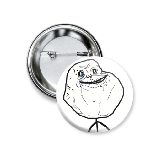 Значок 37мм forever alone