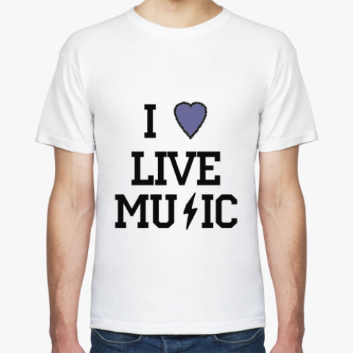 Футболка I Love Live Music