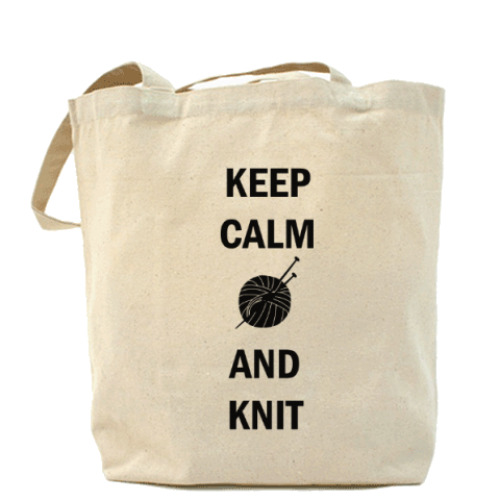 Сумка шоппер Keep calm and knit