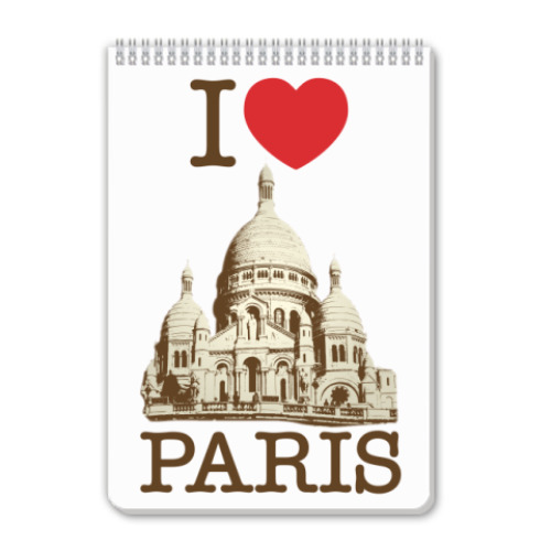Блокнот Я люблю Париж