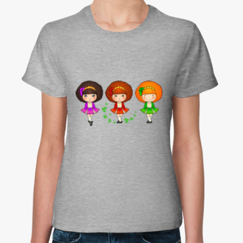 Женская футболка Irish dancing girls