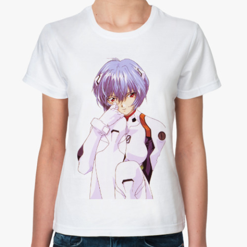 Классическая футболка Evangelion - Rei Ayami