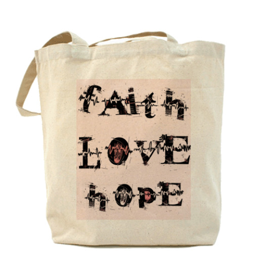 Сумка шоппер Faith LOVE Hope
