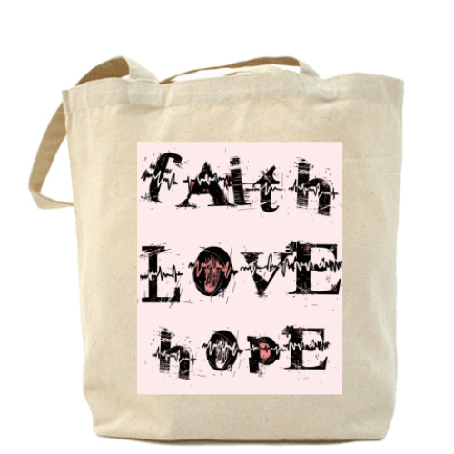 Сумка шоппер Faith LOVE Hope