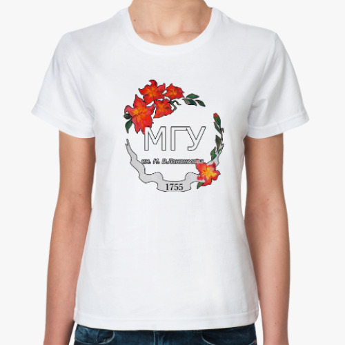 Классическая футболка Flowers MSU