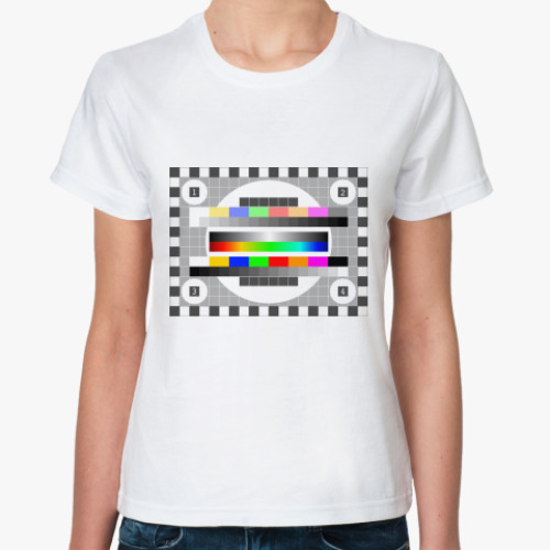 Классическая футболка  TV test