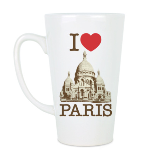 Чашка Латте I love Paris