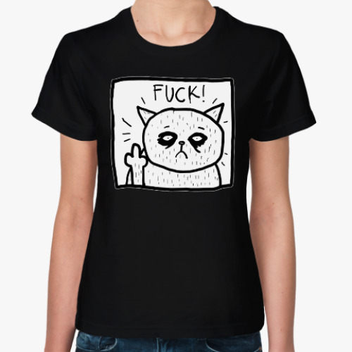 Женская футболка Fuck