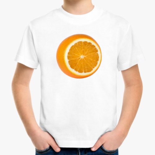 Детская футболка апельсин
