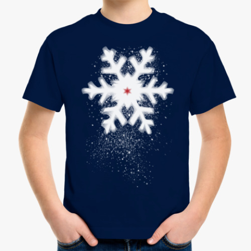 Детская футболка Снежинка