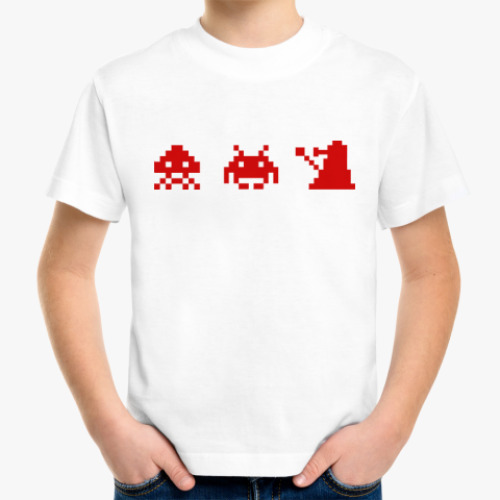Детская футболка Dalek & Space Invaders