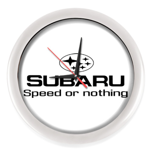 Настенные часы 'Subaru Speed or nothing'