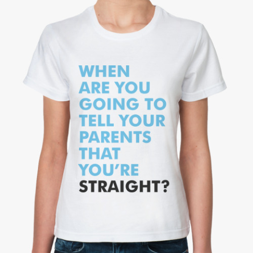 Классическая футболка Straight