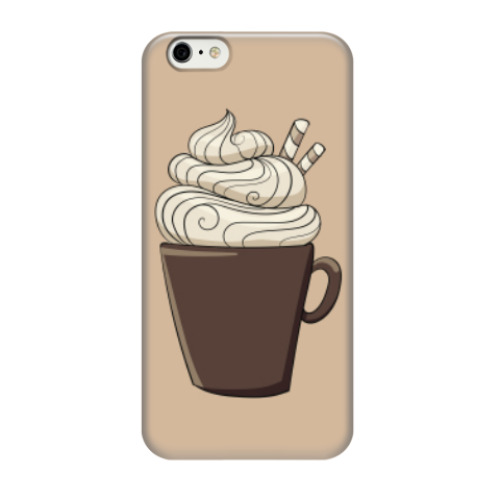 Чехол для iPhone 6/6s Горячий шоколад со взбитыми сливками