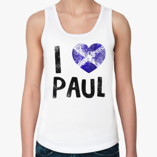 Женская майка  I LOVE PAUL