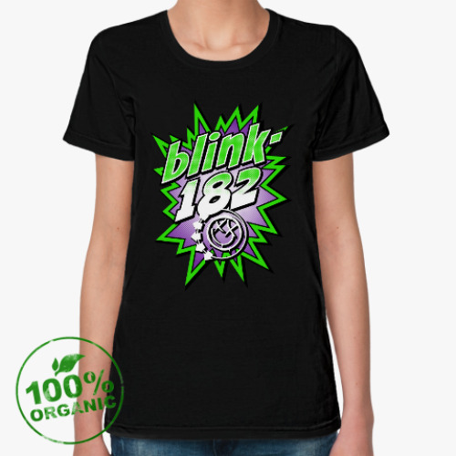 Женская футболка из органик-хлопка Blink-182