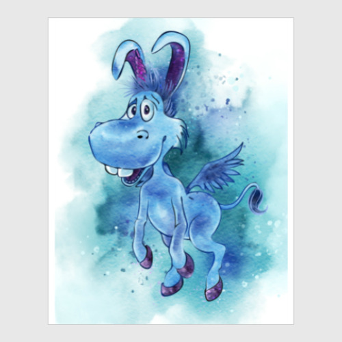 Постер Happy the unicorn