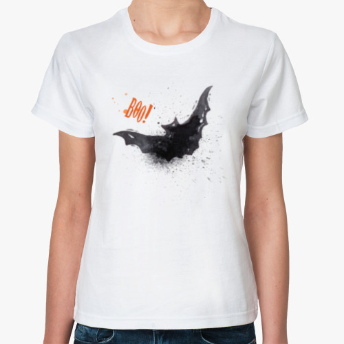 Классическая футболка Halloween bat