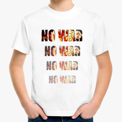 Детская футболка NO WAR
