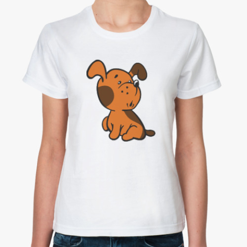 Классическая футболка Собака. Dog. Щенок. Doggy.