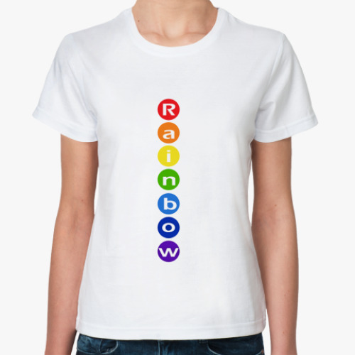 Классическая футболка Rainbow
