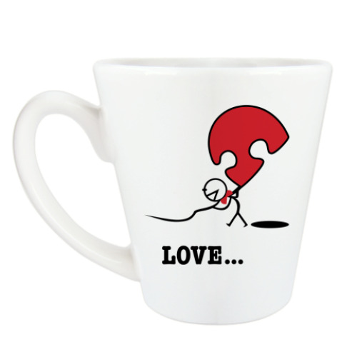 Чашка Латте Парный дизайн для влюблённых