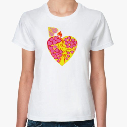 Классическая футболка  про любовь