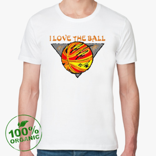 Футболка из органик-хлопка I Love The Ball