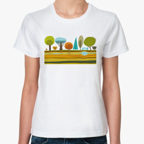 Классическая футболка Деревья