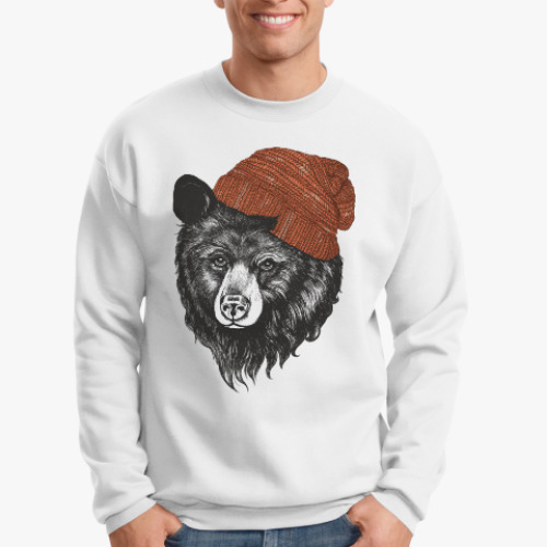 Свитшот Медведь в шапке