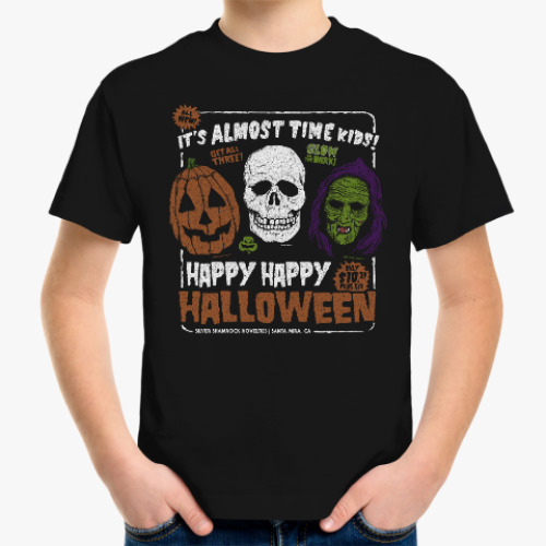 Детская футболка Счастливого Хэллоуина