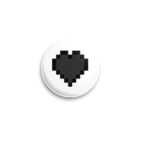 Значок 25мм Minecraft Empty-Heart