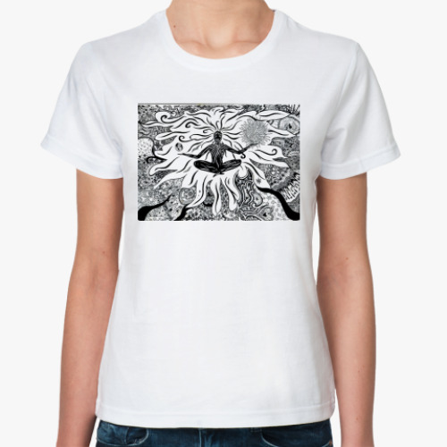 Классическая футболка Медитация