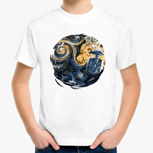 Детская футболка Тардис Ван Гог