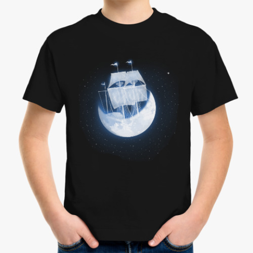Детская футболка Лунный кораблик
