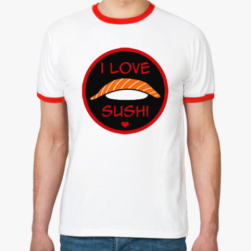 Футболка Ringer-T Я люблю суши