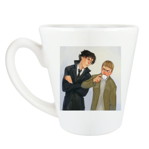 Чашка Латте Sherlock and John