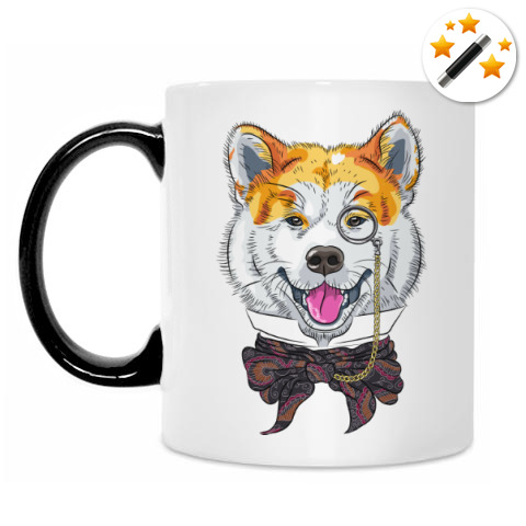 Kruzhka Hameleon Sobaka Hipster Akita Inu Kupit Na Printdirect Ru 6849682 296