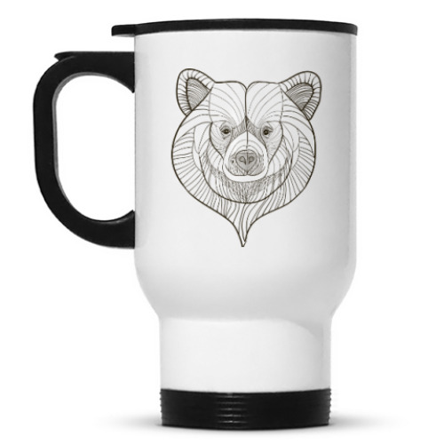 Кружка-термос Голова медведя