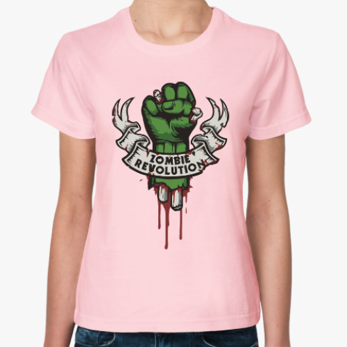 Женская футболка Революция Зомби