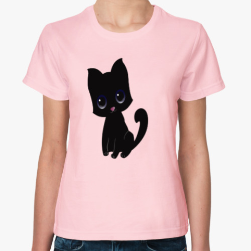Женская футболка Kitten (котёнок)