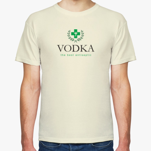 Футболка Vodka. The best antiseptic
