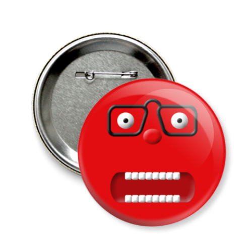 Значок 58мм Red Nose