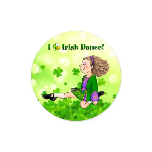 Виниловые наклейки I love Irish Dance!