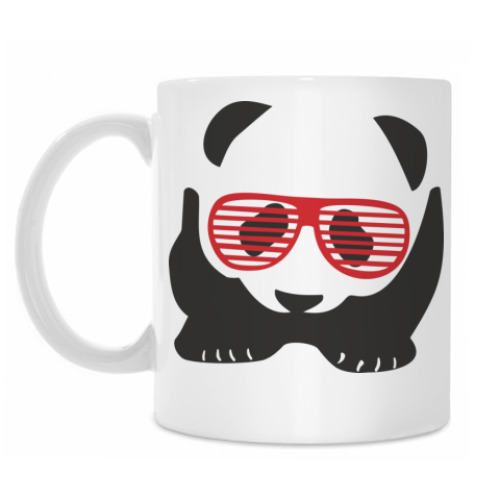 Кружка Панда в очках жалюзи