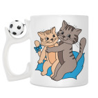 Кружка с футбольным мячиком